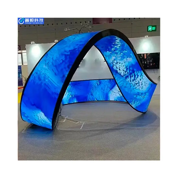 Flexible Custom 360-Degree Curved Screen Products  Soft Curved Led Display Flexible Creative Led Panel Module Flexible Screen