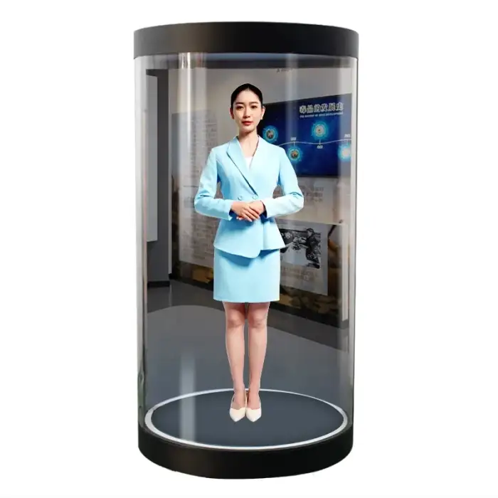 65/75 Inch Hologram Equipment 3D Holographic Display Transparent Lcd Screen Hologram Projector Advertising Box