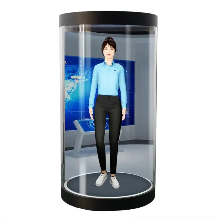 65/75 Inch Hologram Equipment 3D Holographic Display Transparent Lcd Screen Hologram Projector Advertising Box