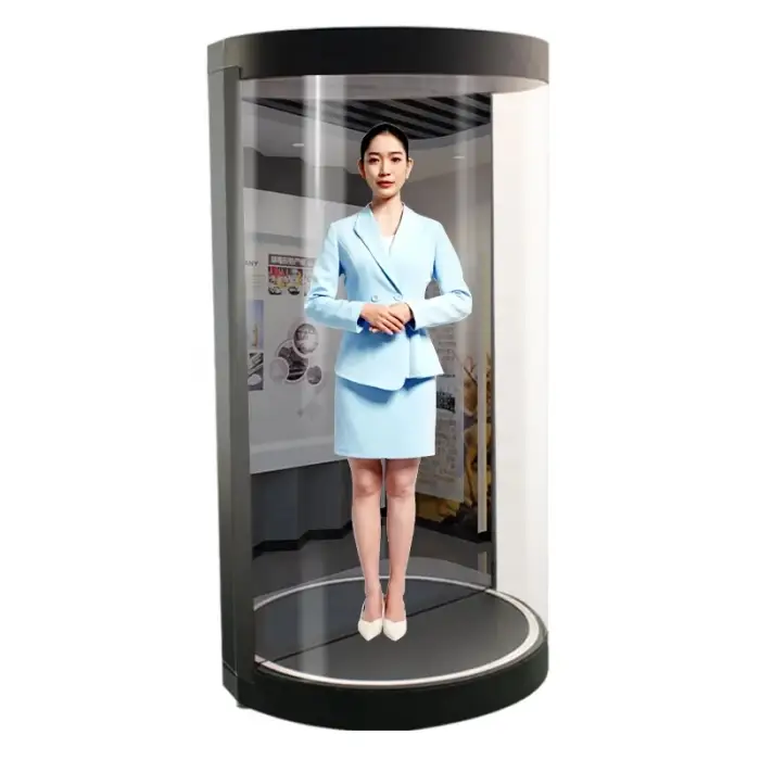 65/75 Inch Hologram Equipment 3D Holographic Display Transparent Lcd Screen Hologram Projector Advertising Box