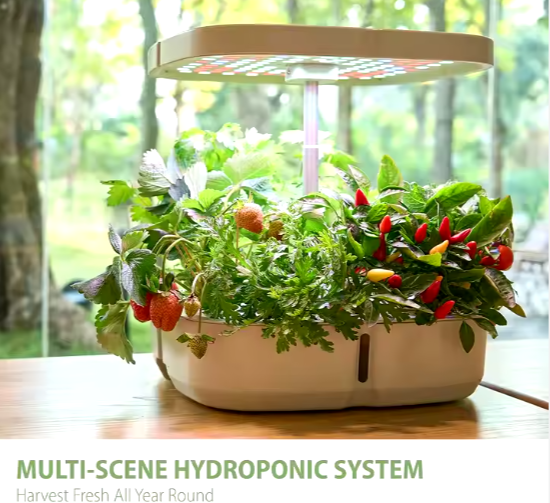 Indoor Led Growing Light Hydroponic System Home Automatic Smart Pot Garden Herb Kits Planting Adjustable Spectrum Pot