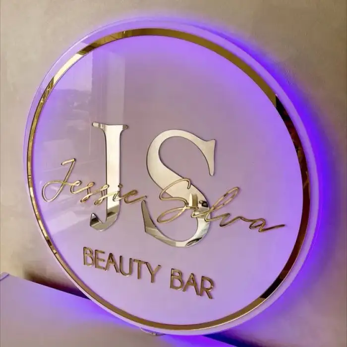 20inch Round LED Beauty Backlit Sign electronic signs custom Custom Neon Advertising LED Neon Sign