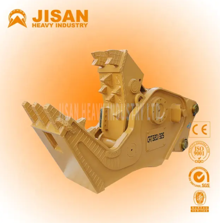 Excavator Bucket Crusher and Pulverizer Oem Service Mobile Stone Crusher with Diesel Engine Engineering Stone Plant