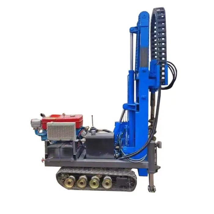 Crawler Photovoltaic Pile Driver Self-Propelled Auger Drilling Rig Foundation Pile Driving Machine