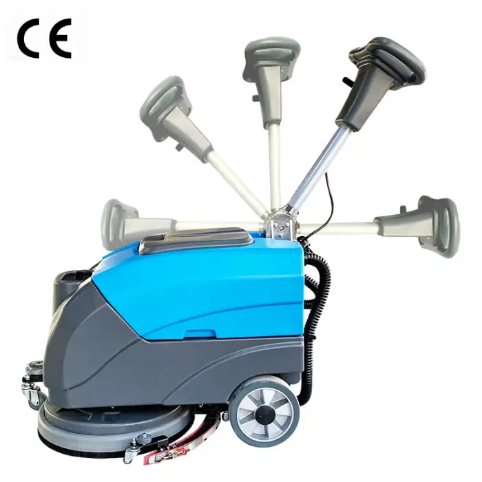 Shuojie SJ25 Walk Behind Floor Sweeper Machine Battery Powered Industrial Commercial Floor Scrubber Dryer