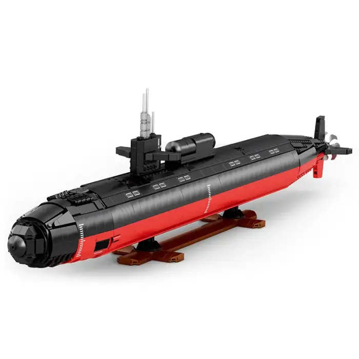 Kids Submarine Los Angeles-class SSN 1:125 Toy Building Blocks Military Series