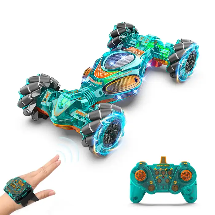 1611 MAX 2.4GHz 1/10 Scale 4WD Stunt Car Twist Vehicle Remote Control Car Watch Control Christmas Gift for Kids