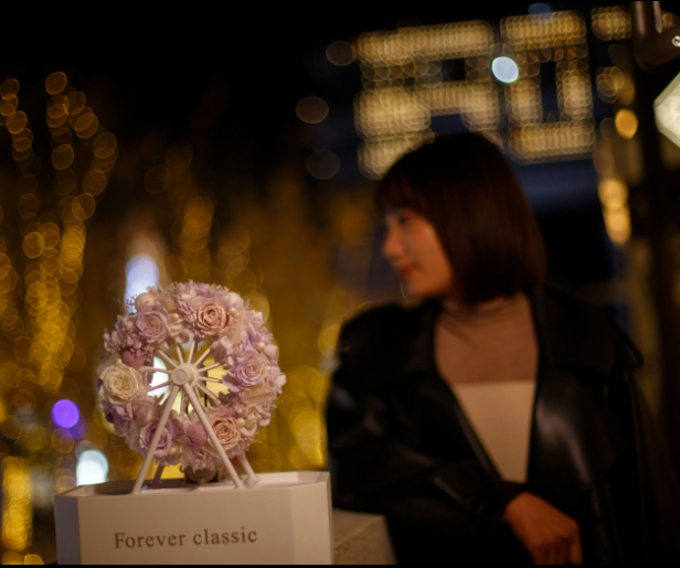 Flower Ferris Wheel Rose Gift Box With Music Speaker