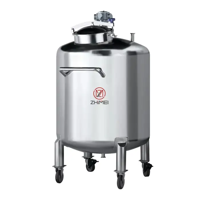 Perfume Liquid Fragrance Low Viscosity Storage Tank with Pneumatic Mixer for Cosmetics Perfume Chemical Food