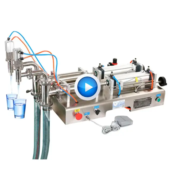 Bespacker Y2WTD 2 Nozzles Liquid Filling Machine for Perfume Soft Drink Milk Beverage