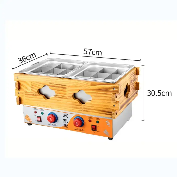 Electric Traditional Snack Making Machine Kanto Cooking Machine Oden Cooker