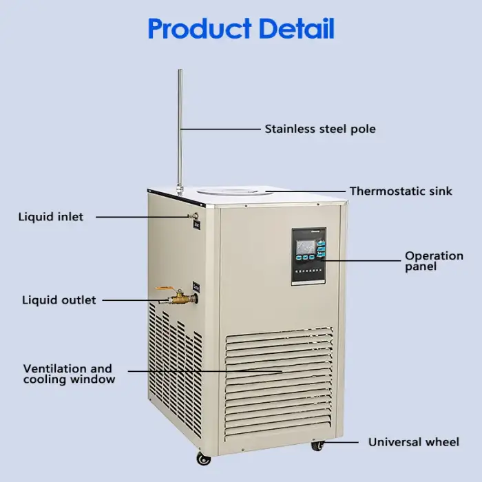 20L Recirculating Water Chiller Precise Temperature Control for Efficient Cooling