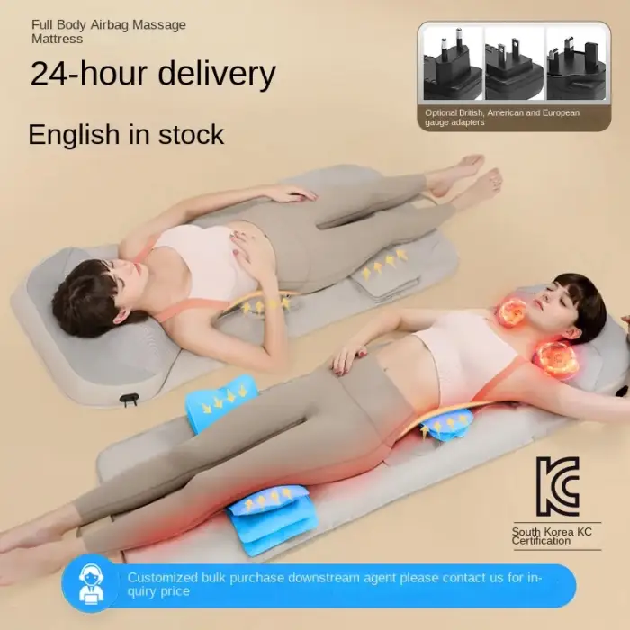 Intelligent Multifunctional Body Massager Massage Mattress With Airbag Cervical Spine Kneading Waist Back Vibration Heating Neck