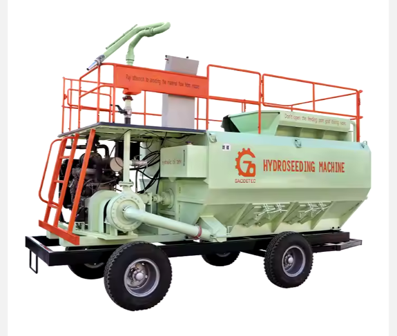 Vehicle-Mounted 8000L Grass Seed Hydroseeder Spraying Machine