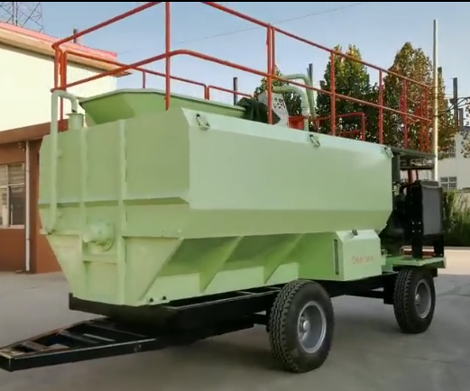 Vehicle-Mounted 8000L Grass Seed Hydroseeder Spraying Machine