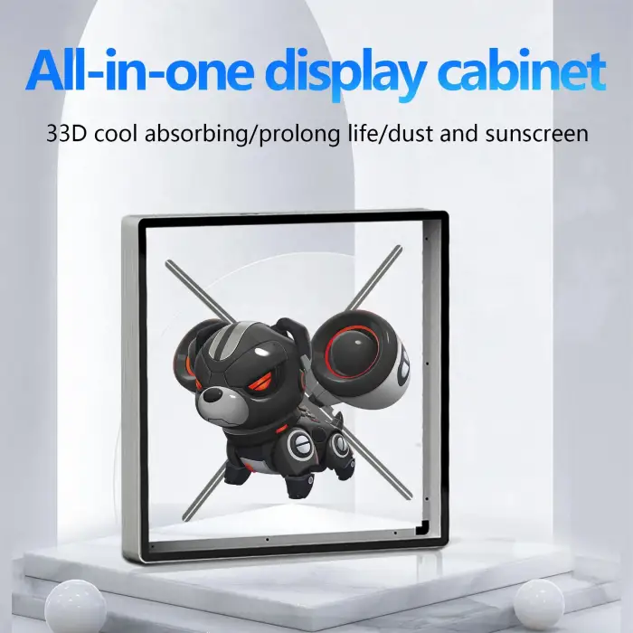 Easy Install Naked Eyes with WiFi App Control Hologram Fan 3D Holographic Display Outdoor