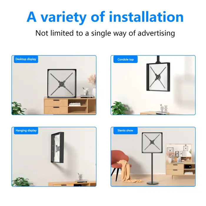 Easy Install Naked Eyes with WiFi App Control Hologram Fan 3D Holographic Display Outdoor