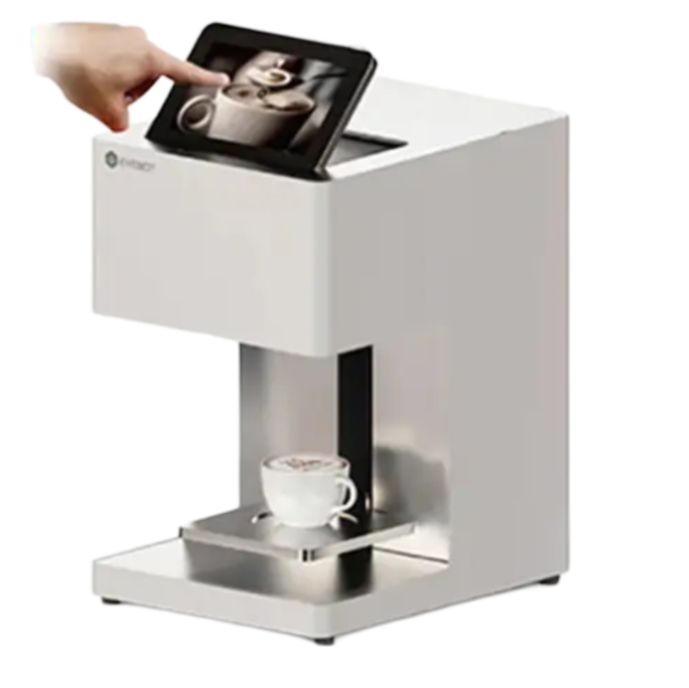 Food And Drink Macaroons Diy Latte Coffee Foam Cake Flatbed Printer For Sugar Cake Laser Printer