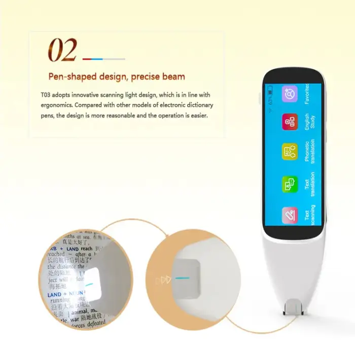 3.51 Inches Touchable Onscreen Language Translator Smart Translator By Android 8.0 Voice Translation