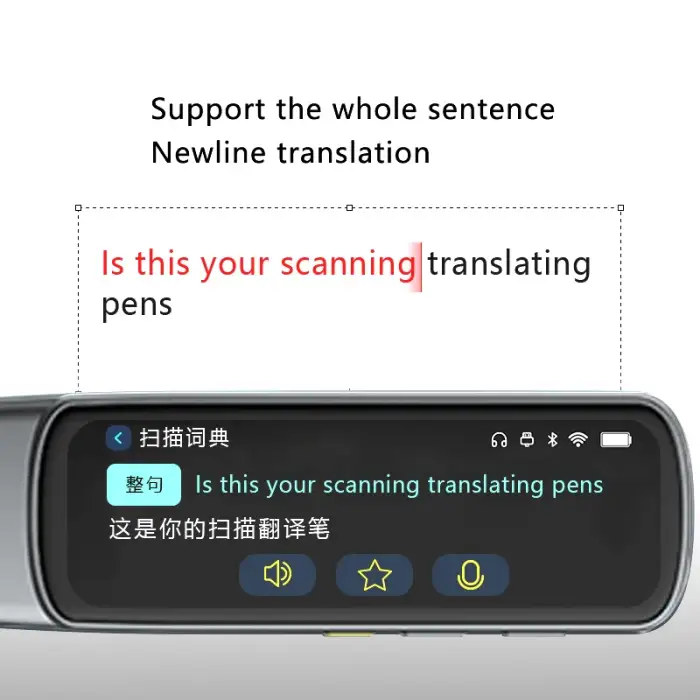 OEM Portable Paper Book Scanner Multi Languages Intelligent Translator Device Gift Smart Voice OCR WIFI Scan Reader Pen