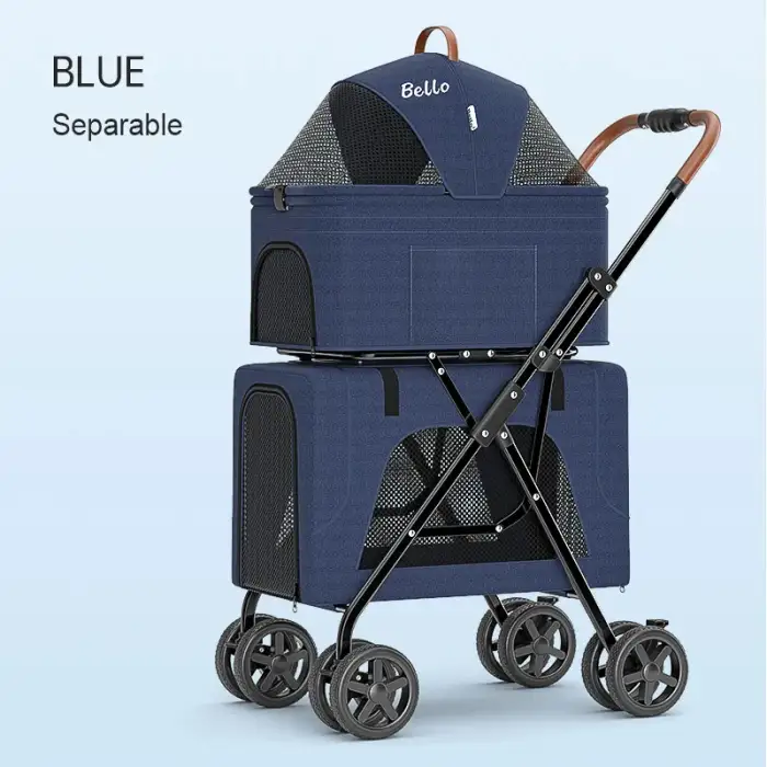 Double Decker Pet Stroller 3 in 1 Pet Carriers & Travel Products