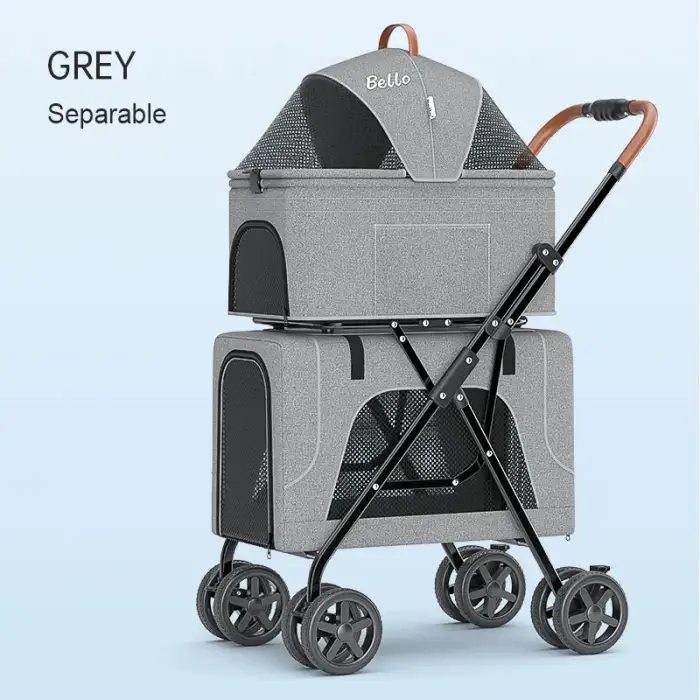 Double Decker Pet Stroller 3 in 1 Pet Carriers & Travel Products