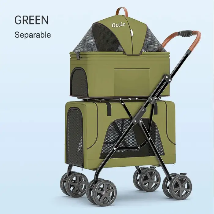 Double Decker Pet Stroller 3 in 1 Pet Carriers & Travel Products