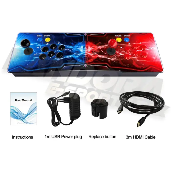 HD 3D 2 Players Pandora E-Sports Box 18s pro Retro Arcade Console Video Game Pandora arcade Box for LED projector