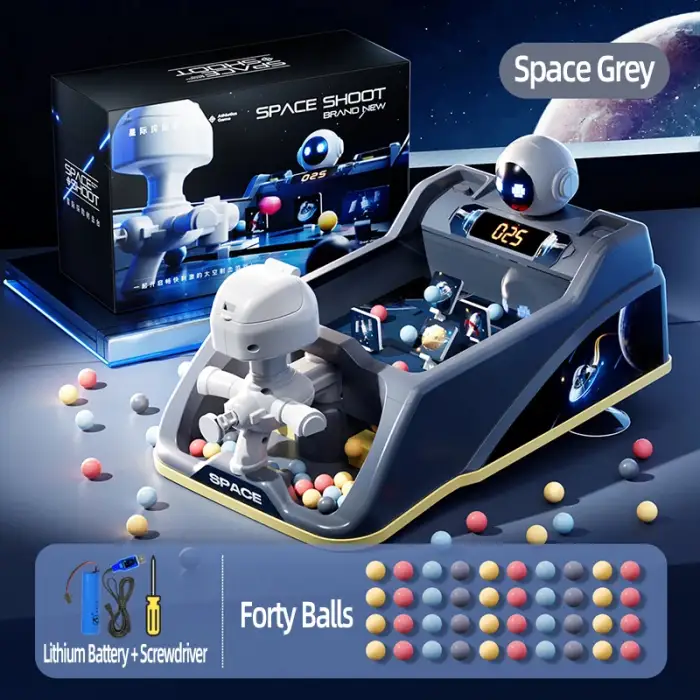 Baisi Space Firing Station Play Pinball Game - Educational Toy for Kids