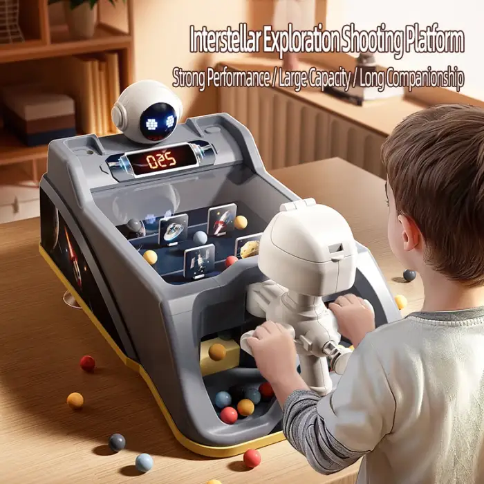 Baisi Space Firing Station Play Pinball Game - Educational Toy for Kids