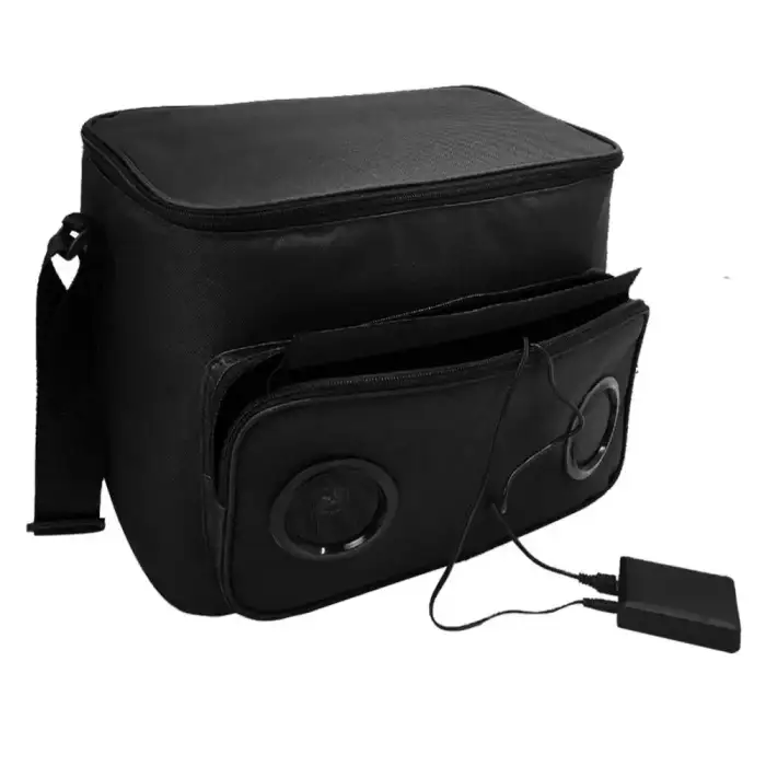 12 Can Waterproof Inside Wireless Speaker Insulated Cooler Bag with Bluetooth Speaker and Battery