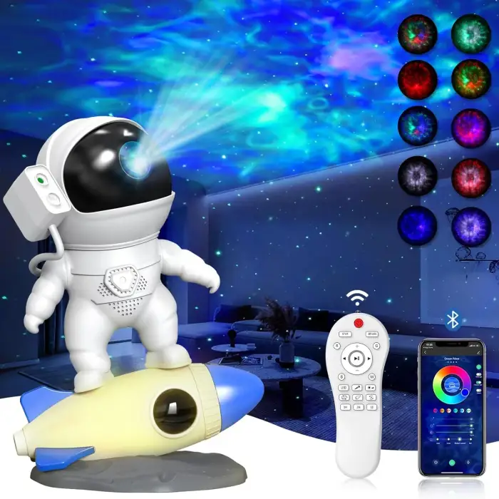 Astronaut Galaxy Projector Star Night Light Nebula Space Buddy