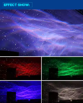 IP65 LED Water Wave Effect+Firefly Projection Lamp Laser Light Star Light Projector