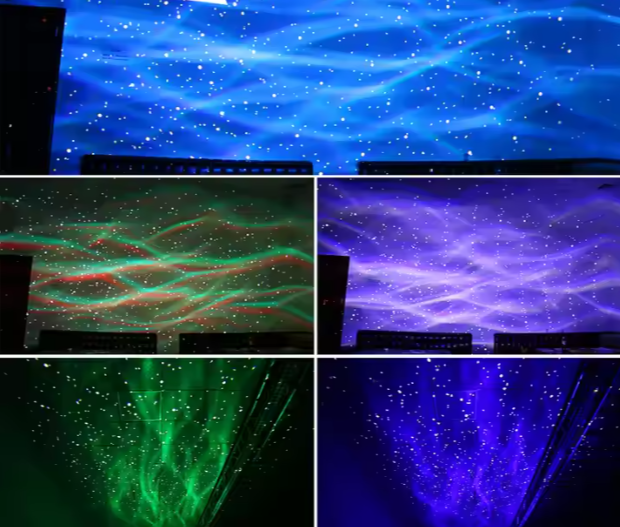 IP65 LED Water Wave Effect+Firefly Projection Lamp Laser Light Star Light Projector