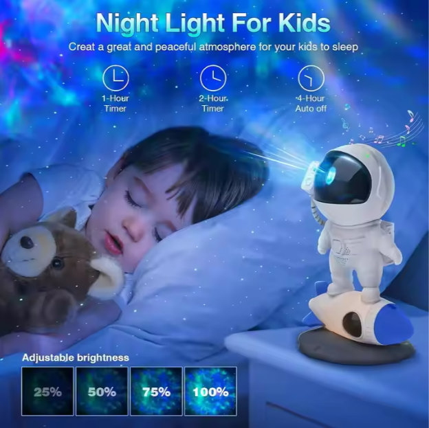 Astronaut Galaxy Projector Star Night Light Nebula Space Buddy