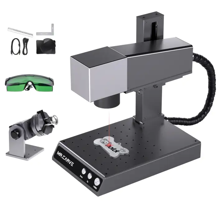 Portable Fiber Laser Metal Engraving Marking Machine High-Precision