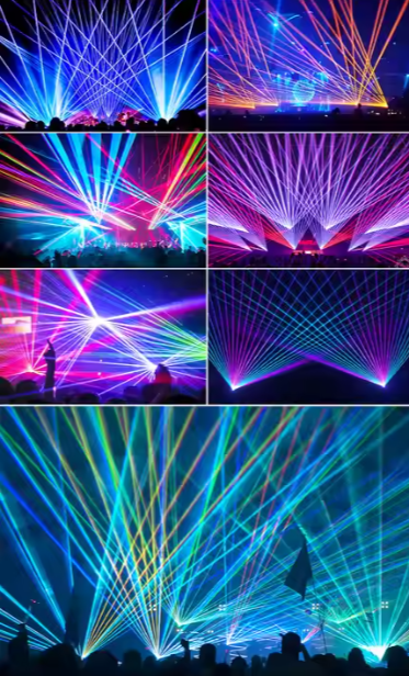 Waterproof 30w Laser Show Animation Sky Beam Outdoor 40kpps Full Color Sky Beam Laser Light Show