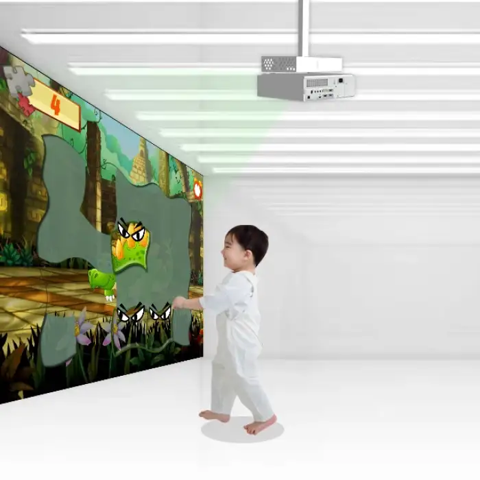 All In One Version 3600 Lumen Projector AR Interactive Game Wall Projector 3D Interactive Ball Games Indoor