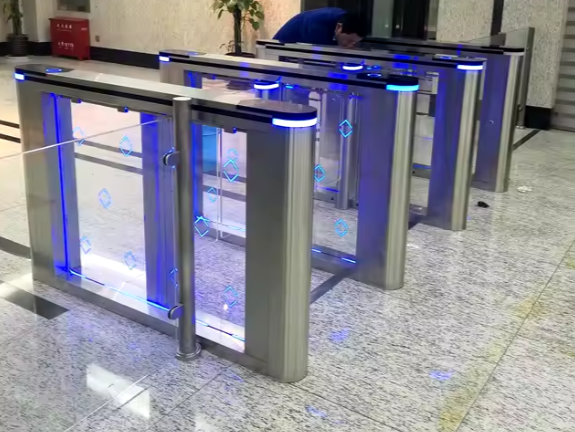 Fast Access Control Smart Hotel Remote Control Supermarket Entrance Automatic Swing Barrier Baffle Gate Turnstile