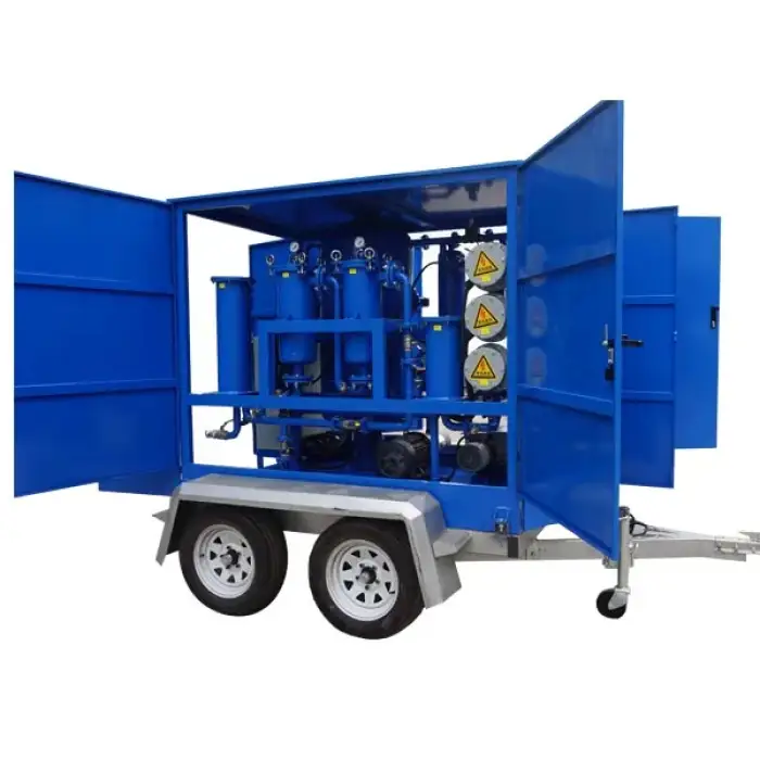 Vacuum Transformer Oil Purifier Dehydration Cleaning Machine Online Insulating Oil Purification Trailer