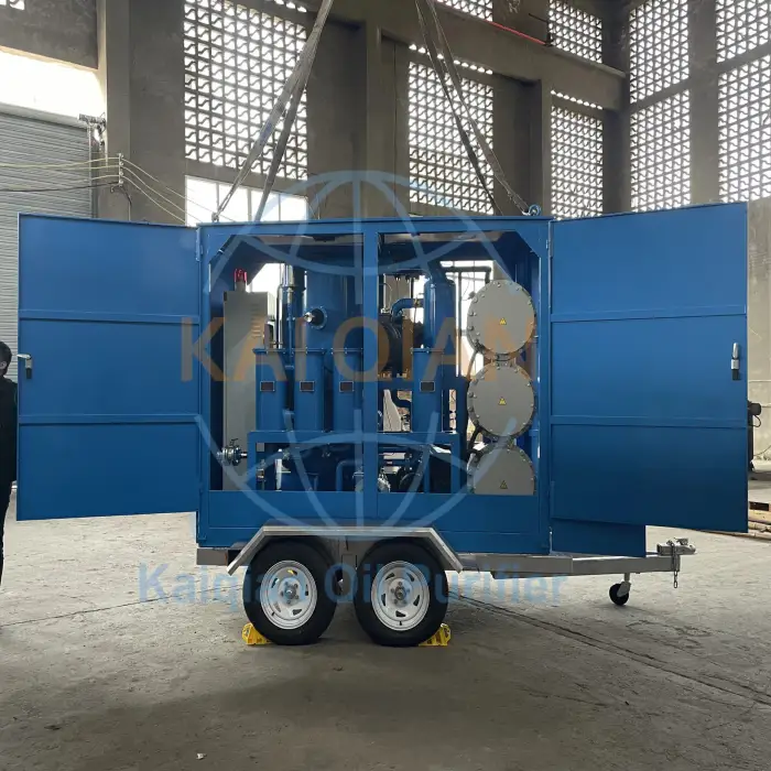 Vacuum Transformer Oil Purifier Dehydration Cleaning Machine Online Insulating Oil Purification Trailer