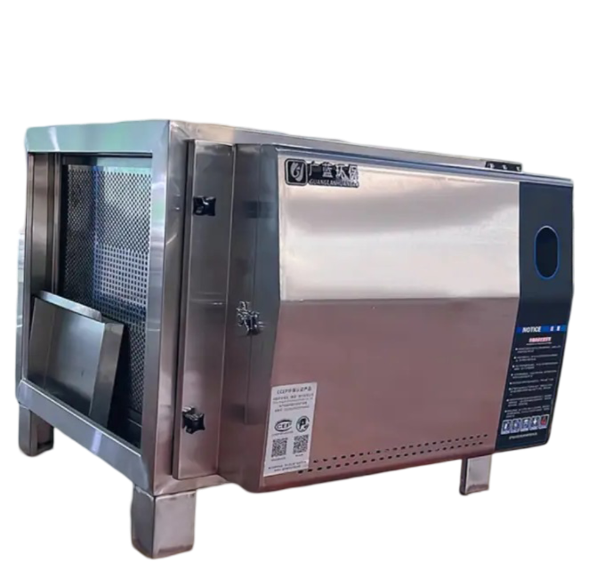 Stainless Steel Electrostatic Precipitator BBQ Kitchen Ecology Unit Machine Smoke Filter Oil Fume Purifier