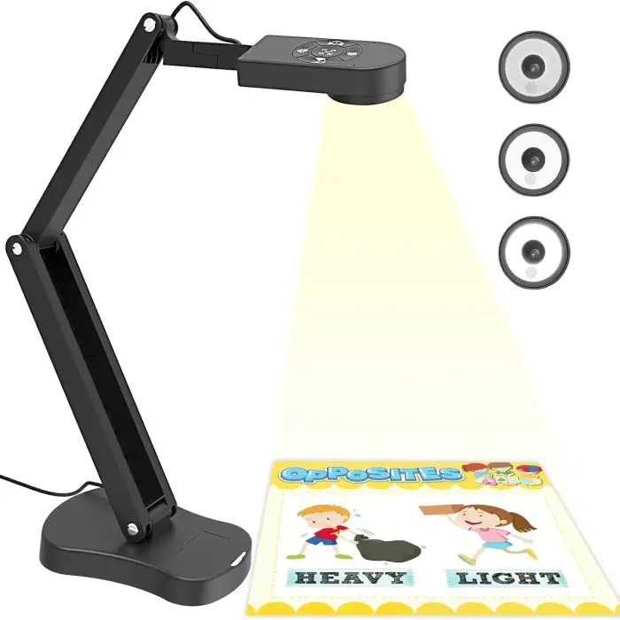 Portable 8MP USB High Speed Document Scanner A3 A4 Book Scanner With LED Light And Dual Microphones