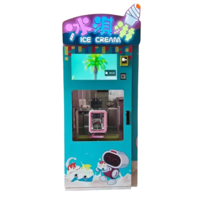 Italian Frozen Yogurt Milk Automatic Ice Cream Machine For Kids