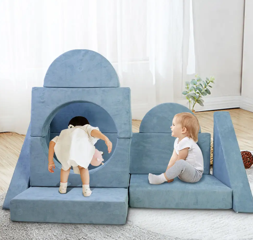 Toddler Playroom Girls Boys Sofa Daycare Comfort Foam Building Blocks Snuggle  Attraction play Couchs