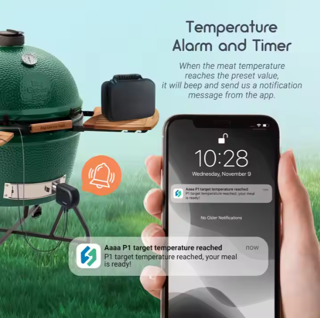 INKBIRD ISC-027W WiFi BT BBQ Automatic Temperature Controller With Fan For Kettle Grill Kamado Grill Green Egg