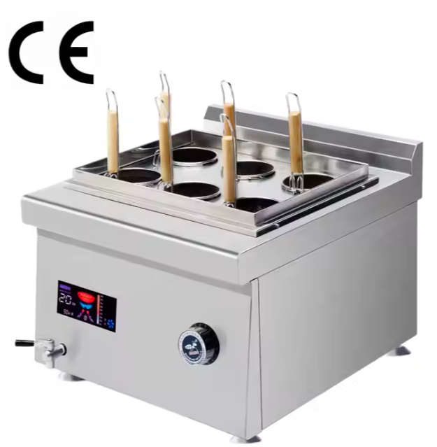 2/4/6 Baskets Electric Stainless Steel Automatic Pasta Cooker Fast Food Noodle Cooking Machine