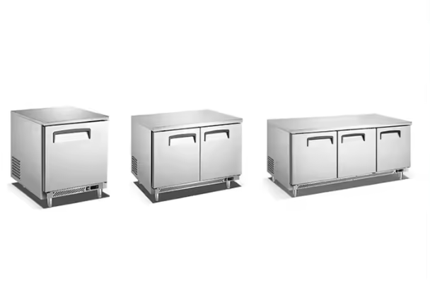 Restaurant Kitchen Equipment Prep Table Stainless Steel Cabinets Worktable Freezer Horizontal