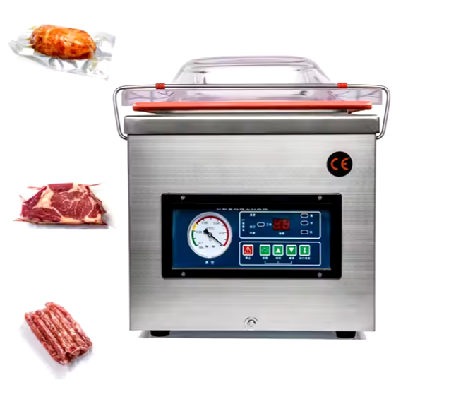 Vacuum Sealer Optional Inflation Function Steak Rice Thermoforming Packing DZ400