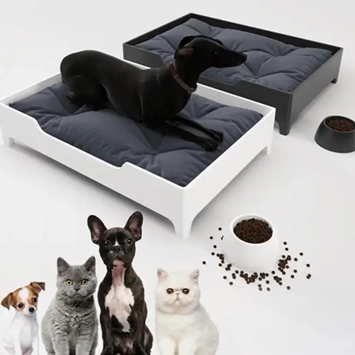 Stone Dog Bed Pet Dog Kennel Solid Surface Pet House Bedroom Pet Bed Durable and Scratch Repaired